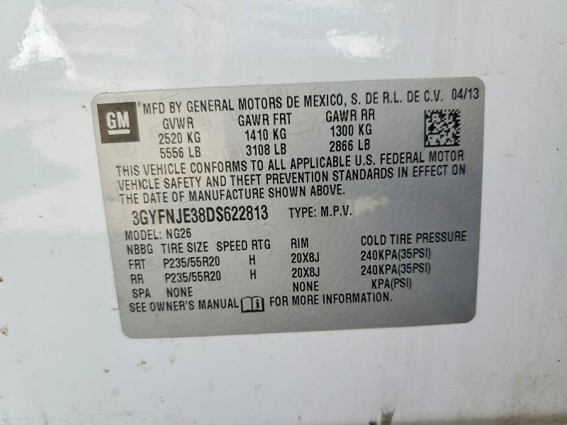 Aukcja sprzedaży 2013 Cadillac Srx, vin: 3GYFNJE38DS622813, numer aukcji: 56714146