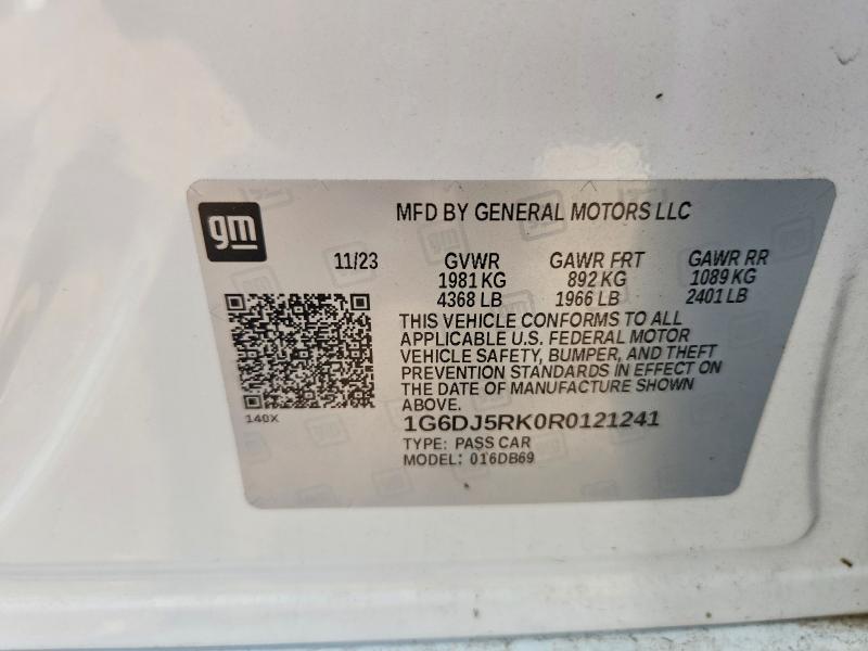Aukcja sprzedaży 2024 Cadillac Ct4, vin: 1G6DJ5RK0R0121241, numer aukcji: 57653116