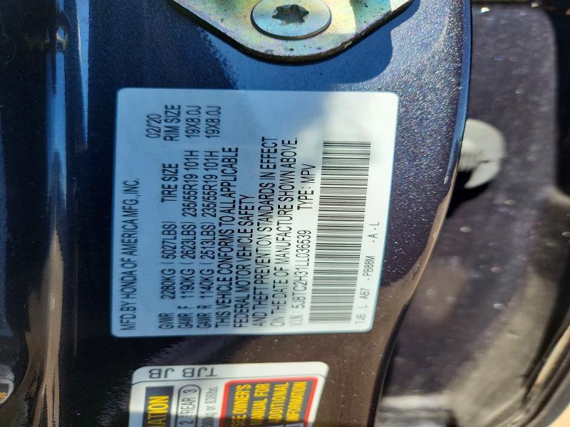 Aukcja sprzedaży 2020 Acura Rdx, vin: 5J8TC2H31LL036539, numer aukcji: 55524966