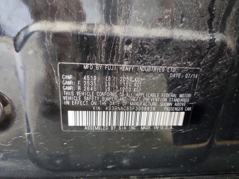 Aukcja sprzedaży 2015 Subaru Legacy, vin: 4S3BNAC65F3008828, numer aukcji: 56755446