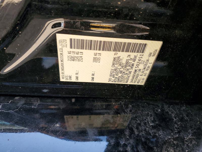 Auction sale of the 2021 Nissan Maxima, vin: 1N4AA6EV6MC502451, lot number: 57697556