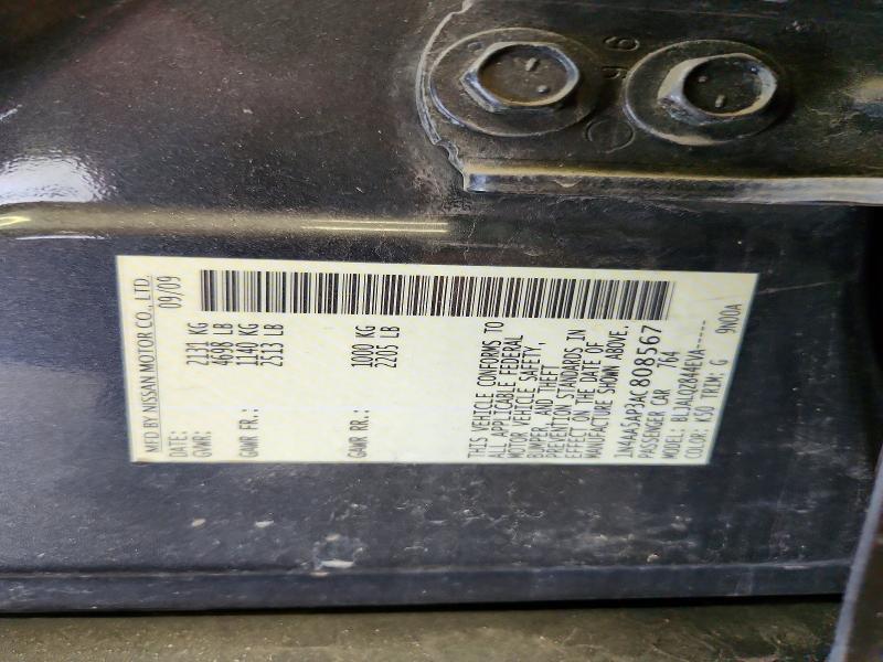 Продаж на аукціоні авто 2010 Nissan Maxima, vin: 1N4AA5AP3AC808567, номер лоту: 59138406