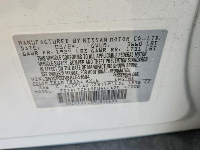 Aukcja sprzedaży 2024 Nissan Kicks, vin: 3N1CP5DV8RL541604, numer aukcji: 56488746