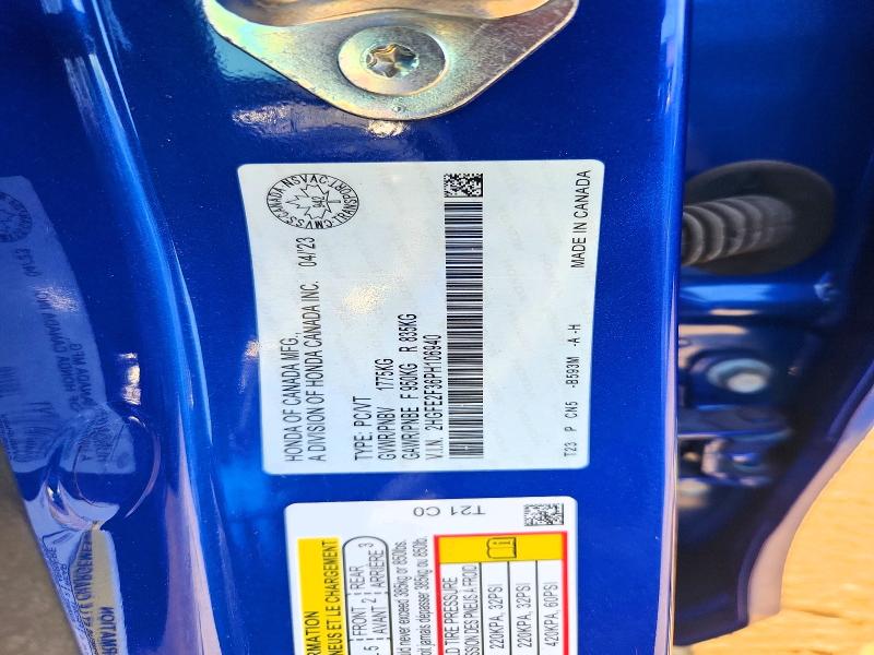 Aukcja sprzedaży 2023 Honda Civic, vin: 2HGFE2F36PH106940, numer aukcji: 56095496