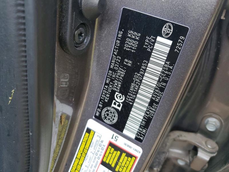 Продажа на аукционе авто 2023 Toyota Camry, vin: 4T1G11AK2PU797853, номер лота: 58285466