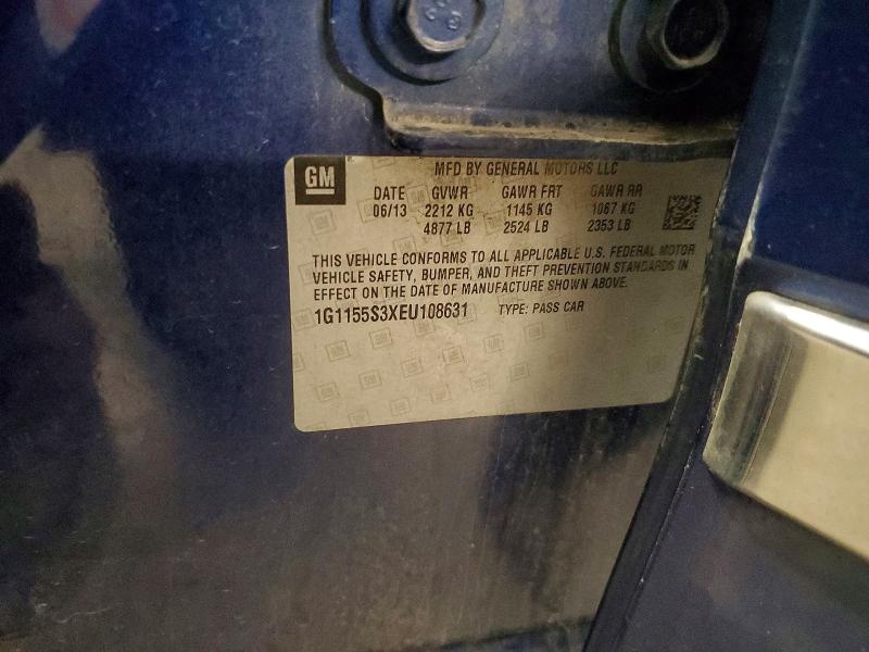 Продажа на аукционе авто 2014 Chevrolet Impala, vin: 1G1155S3XEU108631, номер лота: 56815486