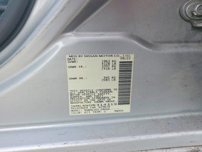 Aukcja sprzedaży 2023 Nissan Altima, vin: 1N4BL4DV1PN314319, numer aukcji: 57193116