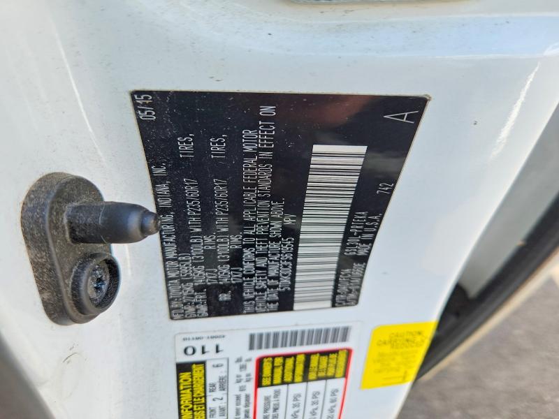56646686 :رقم المزاد ، 5TDKK3DC3FS619545 vin ، 2015 Toyota Sienna مزاد بيع