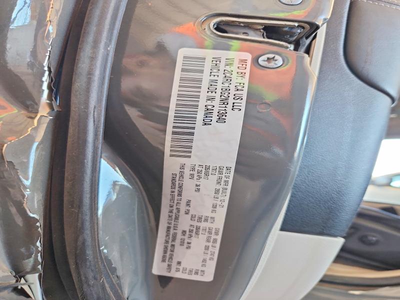 Продаж на аукціоні авто 2022 Chrysler Pacifica, vin: 2C4RC1BG2NR113640, номер лоту: 59131776
