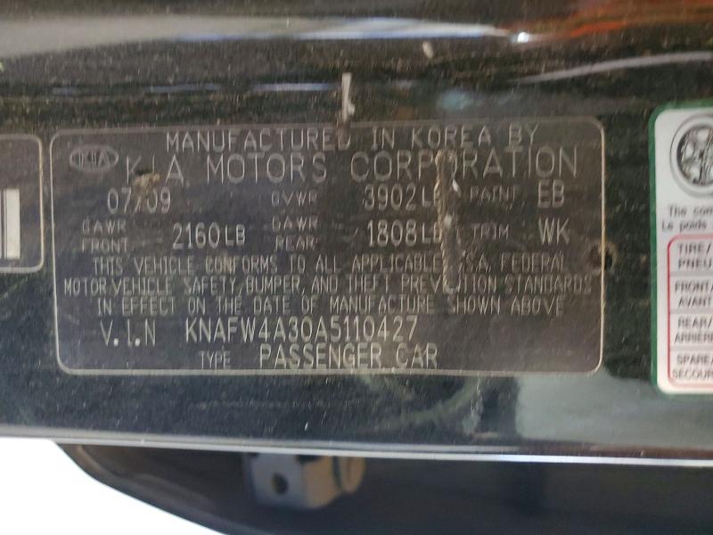 Продаж на аукціоні авто 2010 Kia Forte, vin: KNAFW4A30A5110427, номер лоту: 57735876