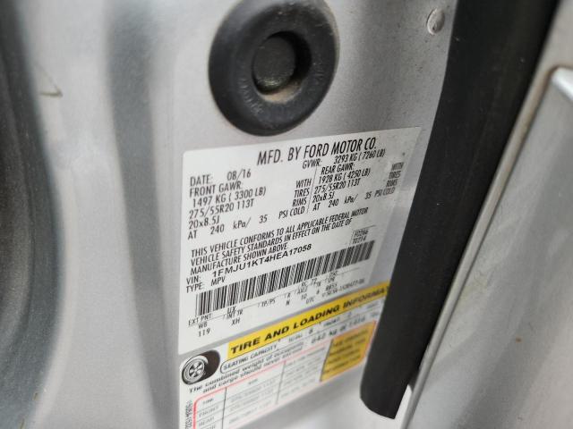 2017 Ford Expedition მანქანა იყიდება აუქციონზე, vin: 1FMJU1KT4HEA17058, აუქციონის ნომერი: 58467916