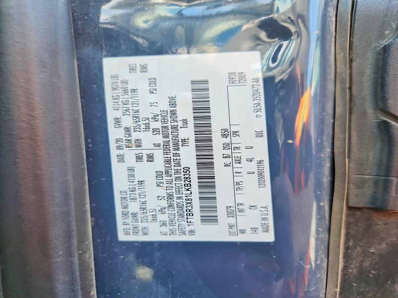 58292266 :رقم المزاد ، 1FTBR3X81LKB28350 vin ، 2020 Ford Transit مزاد بيع