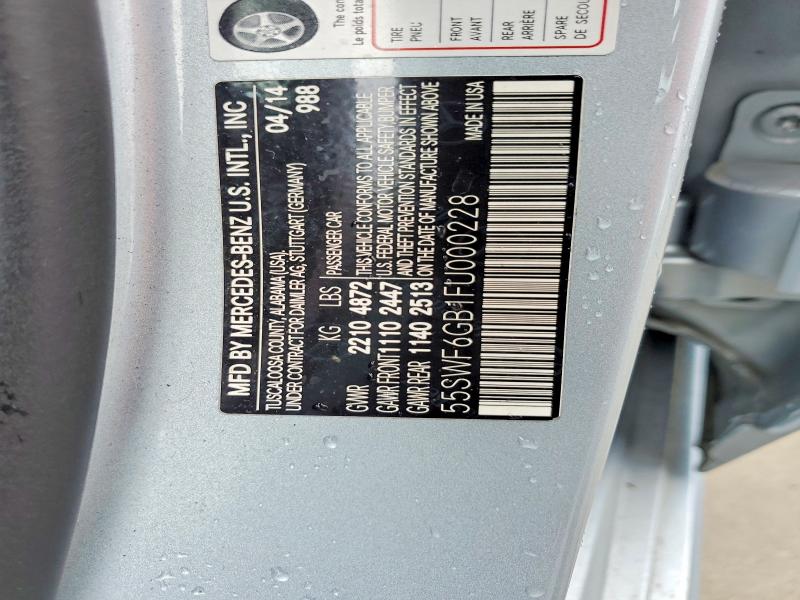 Продаж на аукціоні авто 2015 Mercedes-benz C, vin: 55SWF6GB1FU000228, номер лоту: 58103246
