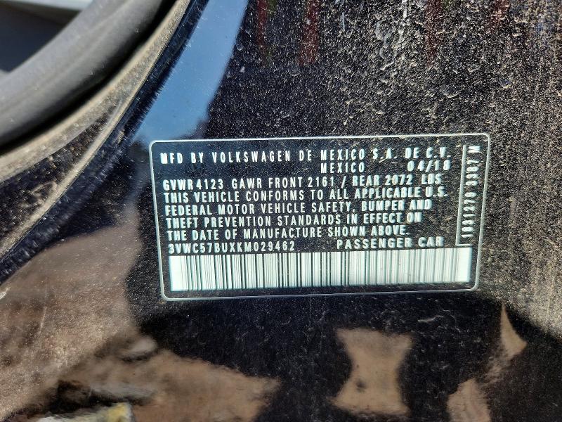 Продажа на аукционе авто 2019 Volkswagen Jetta, vin: 3VWC57BUXKM029462, номер лота: 54666266