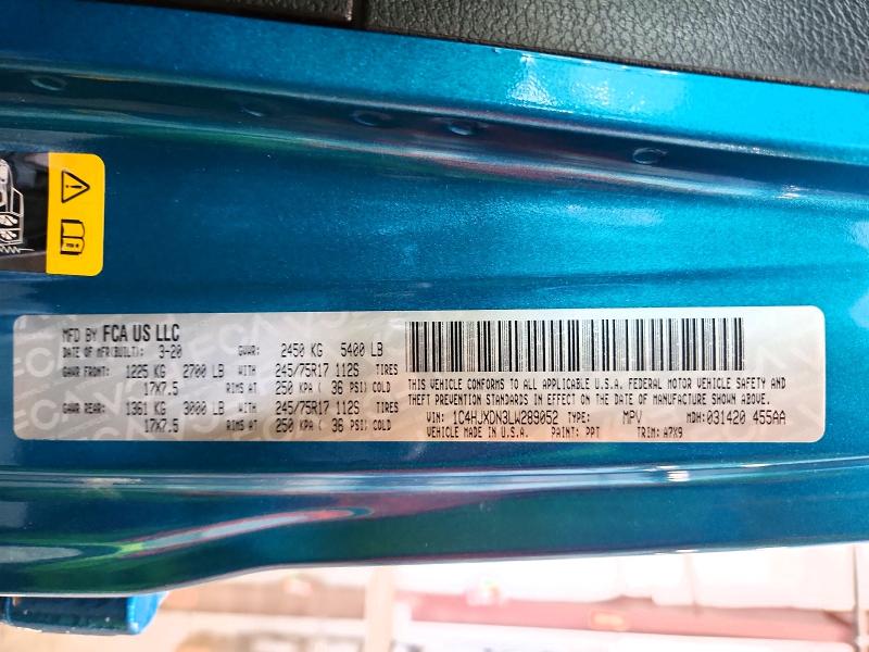 Продаж на аукціоні авто 2020 Jeep Wrangler Unlimited, vin: 1C4HJXDN3LW289052, номер лоту: 57745896