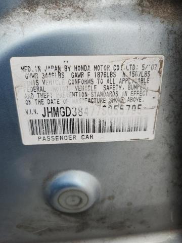 Продажа на аукционе авто 2007 Honda Fit, vin: JHMGD38477S055795, номер лота: 58297436