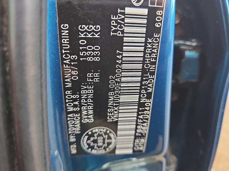 Продаж на аукціоні авто 2014 Toyota Yaris, vin: VNKKTUD30EA002447, номер лоту: 57041906