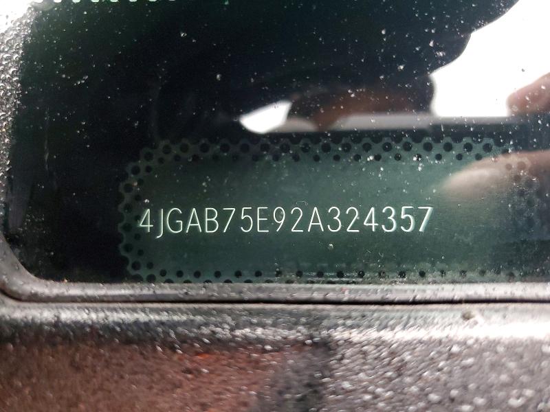 57750966 :رقم المزاد ، 4JGAB75E92A324357 vin ، 2002 Mercedes-benz Ml مزاد بيع
