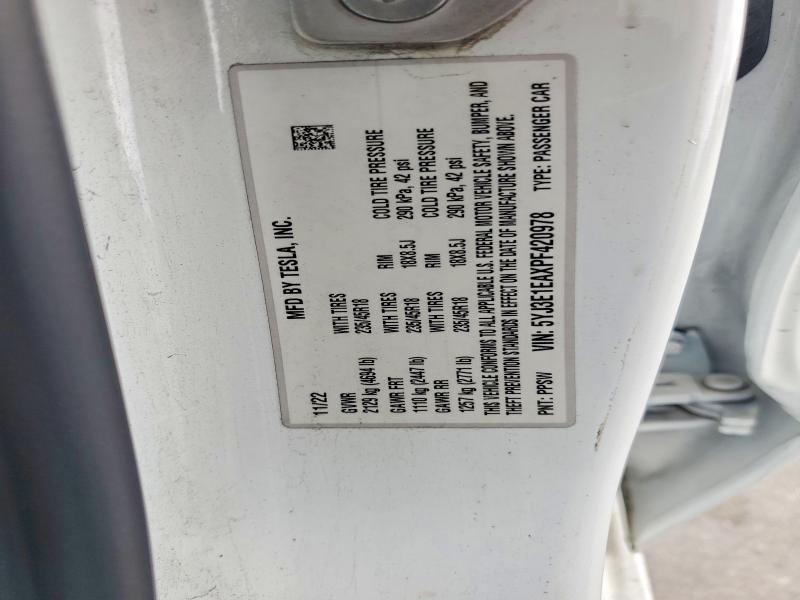 57625076 :رقم المزاد ، 5YJ3E1EAXPF420978 vin ، 2023 Tesla Model 3 مزاد بيع