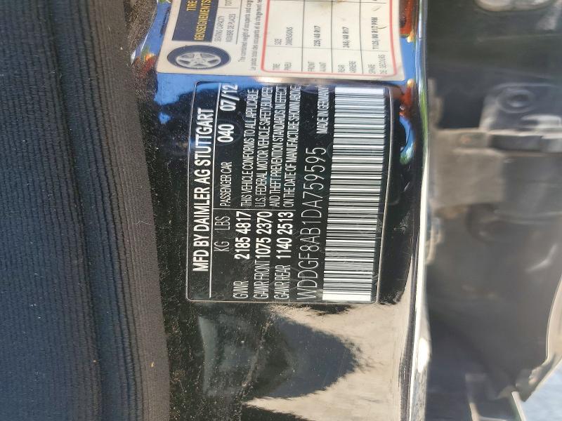 Aukcja sprzedaży 2013 Mercedes-benz C, vin: WDDGF8AB1DA759595, numer aukcji: 58758036
