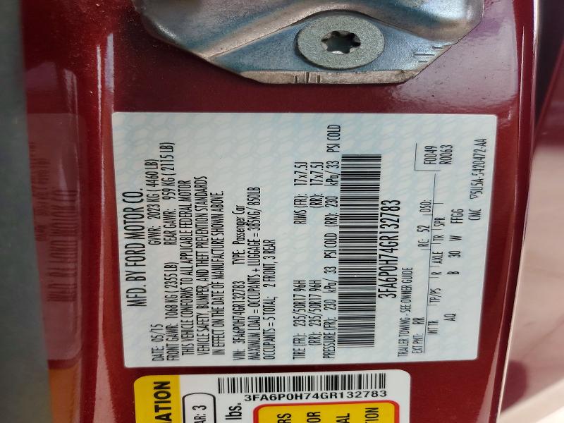 Продажа на аукционе авто 2016 Ford Fusion, vin: 3FA6P0H74GR132783, номер лота: 54651016