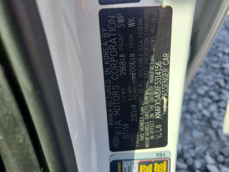 2015 Kia Forte მანქანა იყიდება აუქციონზე, vin: KNAFX5A8XF5314156, აუქციონის ნომერი: 58422126