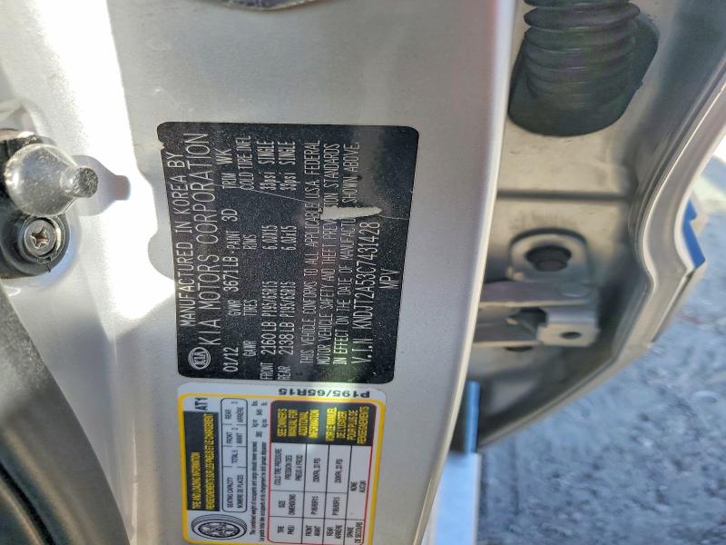 Aukcja sprzedaży 2012 Kia Soul, vin: KNDJT2A53C7431428, numer aukcji: 56195046