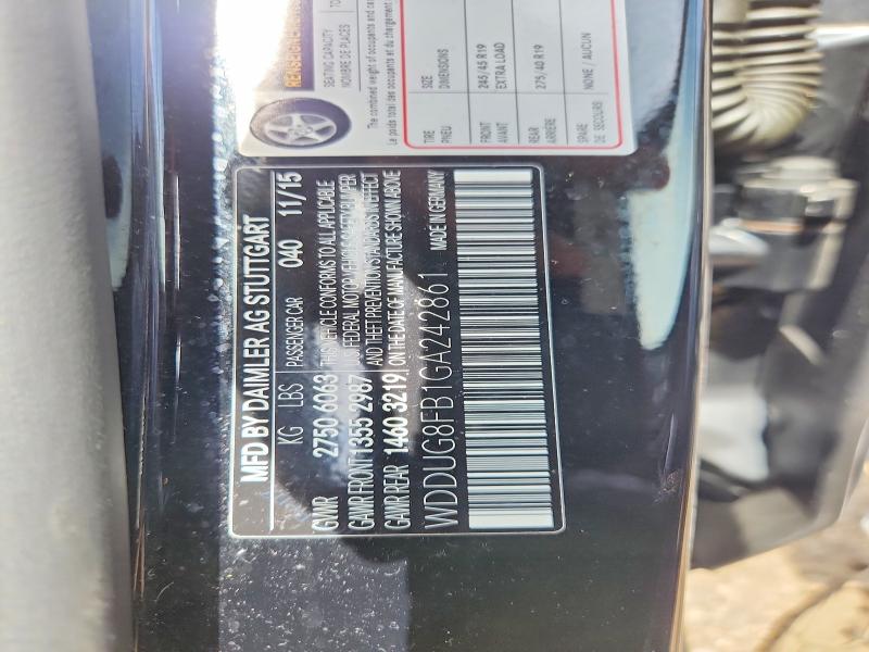 Продаж на аукціоні авто 2016 Mercedes-benz S, vin: WDDUG8FB1GA242861, номер лоту: 55579876