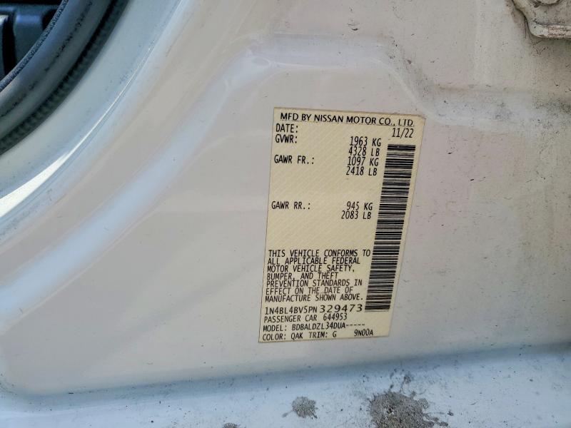58133666 :رقم المزاد ، 1N4BL4BV5PN329473 vin ، 2023 Nissan Altima مزاد بيع