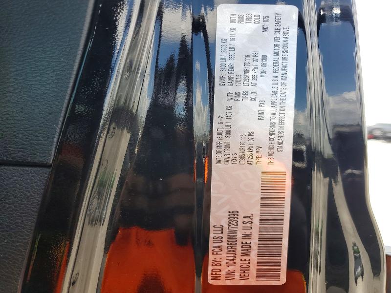 Продажа на аукционе авто 2021 Jeep Wrangler Unlimited, vin: 1C4JJXR60MW723996, номер лота: 57785866