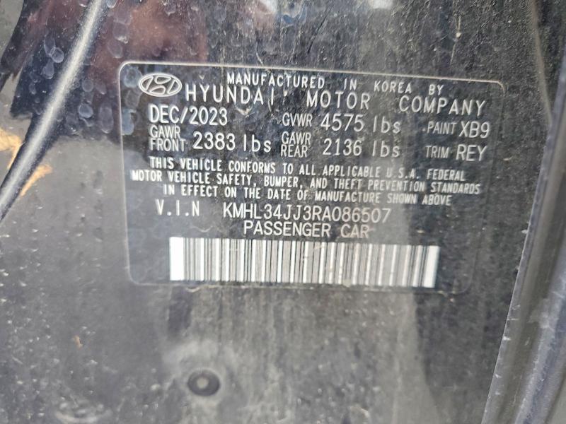 Продаж на аукціоні авто 2024 Hyundai Sonata, vin: KMHL34JJ3RA086507, номер лоту: 58601576