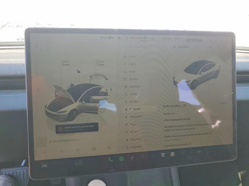 57735136 :رقم المزاد ، 5YJ3E1EA9RF767043 vin ، 2024 Tesla Model 3 مزاد بيع
