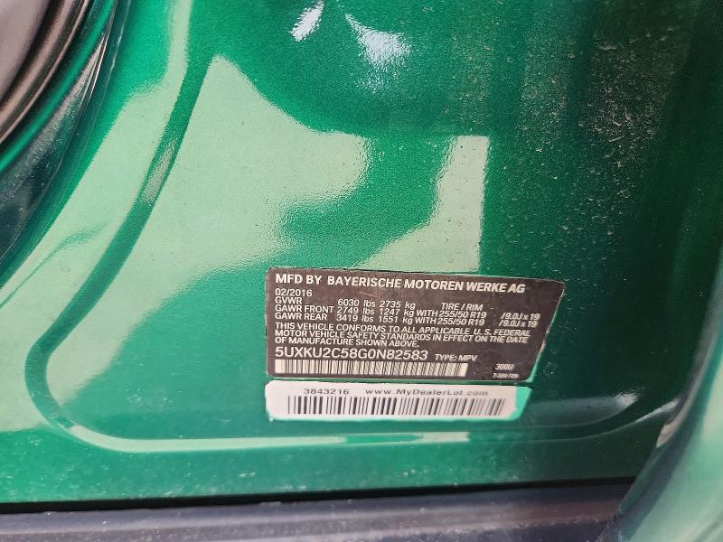 Продажа на аукционе авто 2016 Bmw X6, vin: 5UXKU2C58G0N82583, номер лота: 54897476
