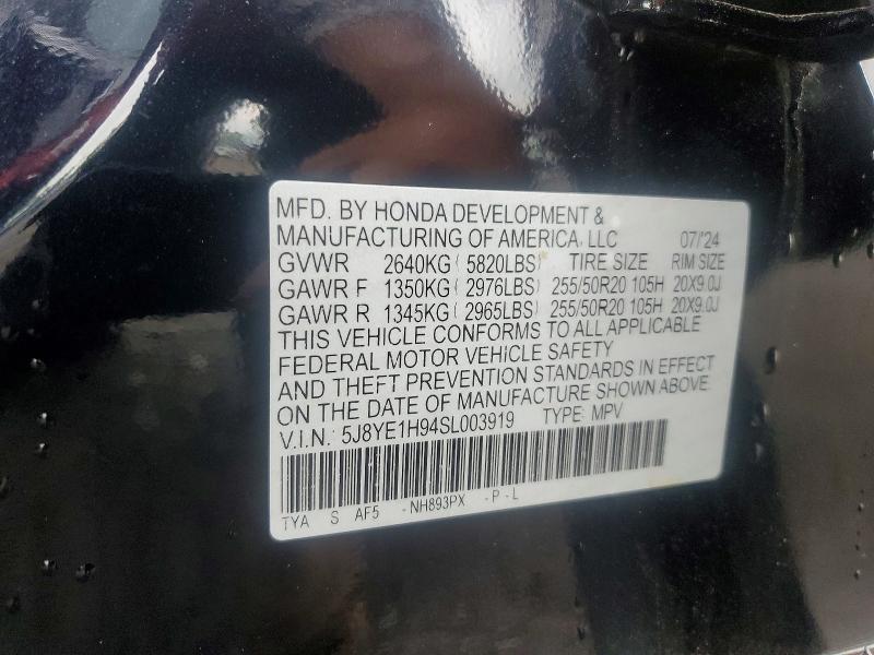 Продаж на аукціоні авто 2025 Acura Mdx, vin: 5J8YE1H94SL003919, номер лоту: 58586256