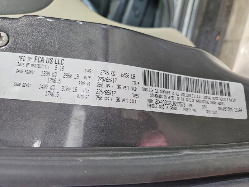 Продажа на аукционе авто 2018 Dodge Grand Caravan, vin: 2C4RDGCG9JR297578, номер лота: 56823686