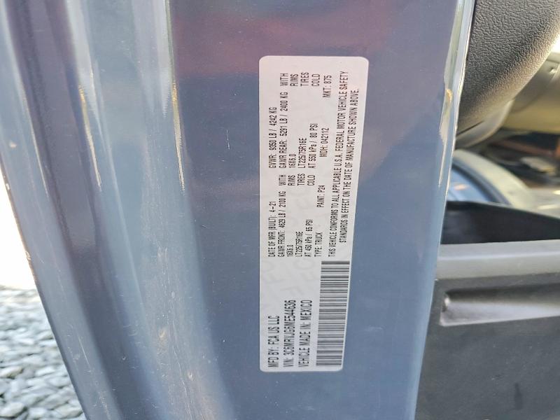 57962106 :رقم المزاد ، 3C6MRVJG6ME544636 vin ، 2021 Ram Promaster 3500 مزاد بيع