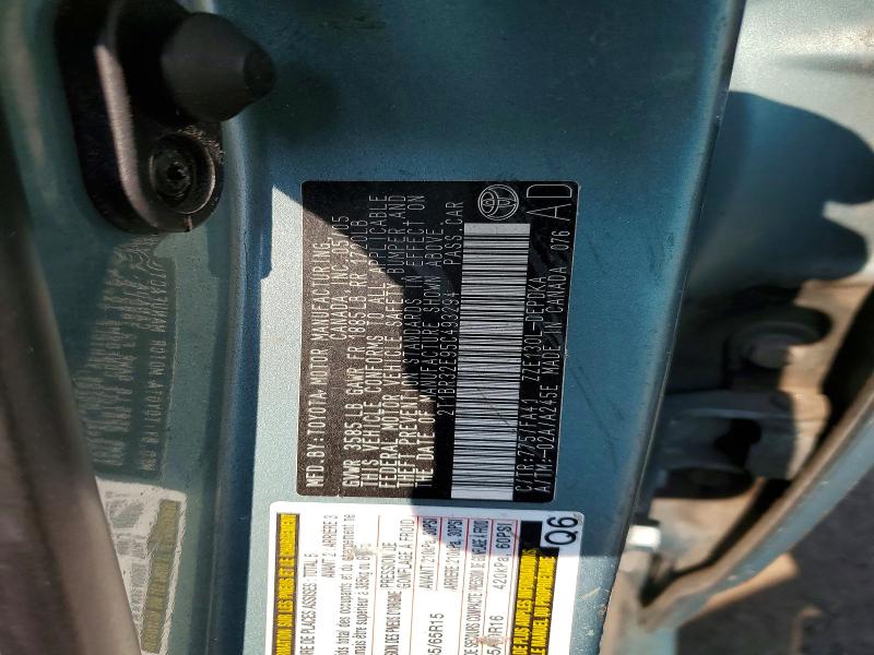 59305436 :رقم المزاد ، 2T1BR32E95C493294 vin ، 2005 Toyota Corolla مزاد بيع