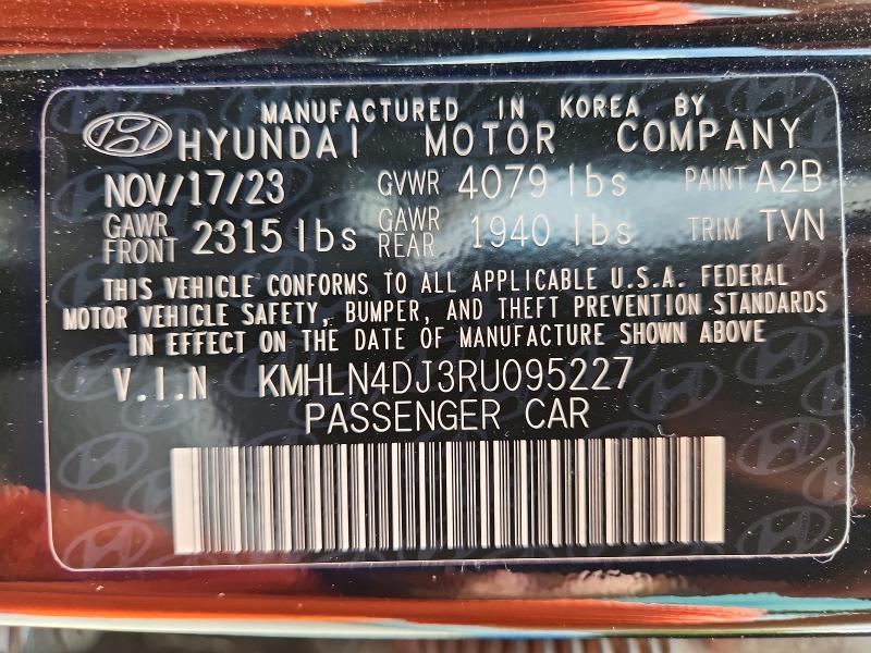 Aukcja sprzedaży 2024 Hyundai Elantra, vin: KMHLN4DJ3RU095227, numer aukcji: 58682616