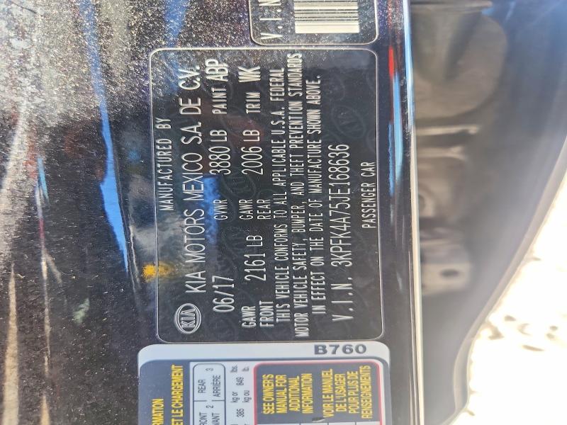 Продажа на аукционе авто 2018 Kia Forte, vin: 3KPFK4A75JE168636, номер лота: 55833866