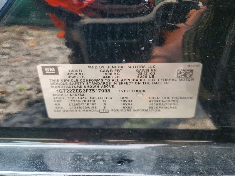 58553746 :رقم المزاد ، 1GT22ZEG3FZ517908 vin ، 2015 Gmc Sierra مزاد بيع