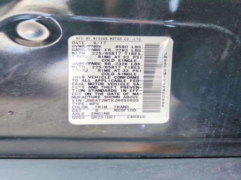 Aukcja sprzedaży 2018 Nissan Rogue, vin: JN8AT2MTXJW450995, numer aukcji: 57403086