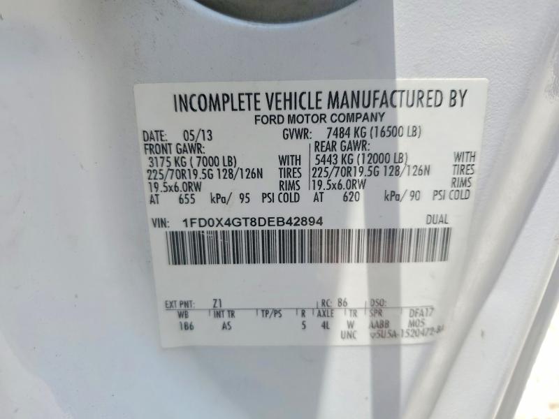Продажа на аукционе авто 2013 Ford F450, vin: 1FD0X4GT8DEB42894, номер лота: 57195856