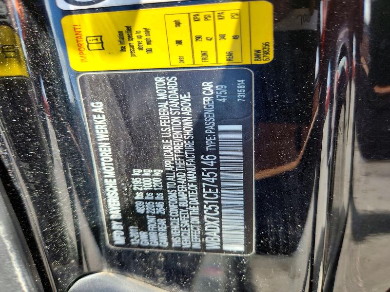 Продажа на аукционе авто 2012 Bmw 335, vin: WBADX7C51CE745146, номер лота: 56579156