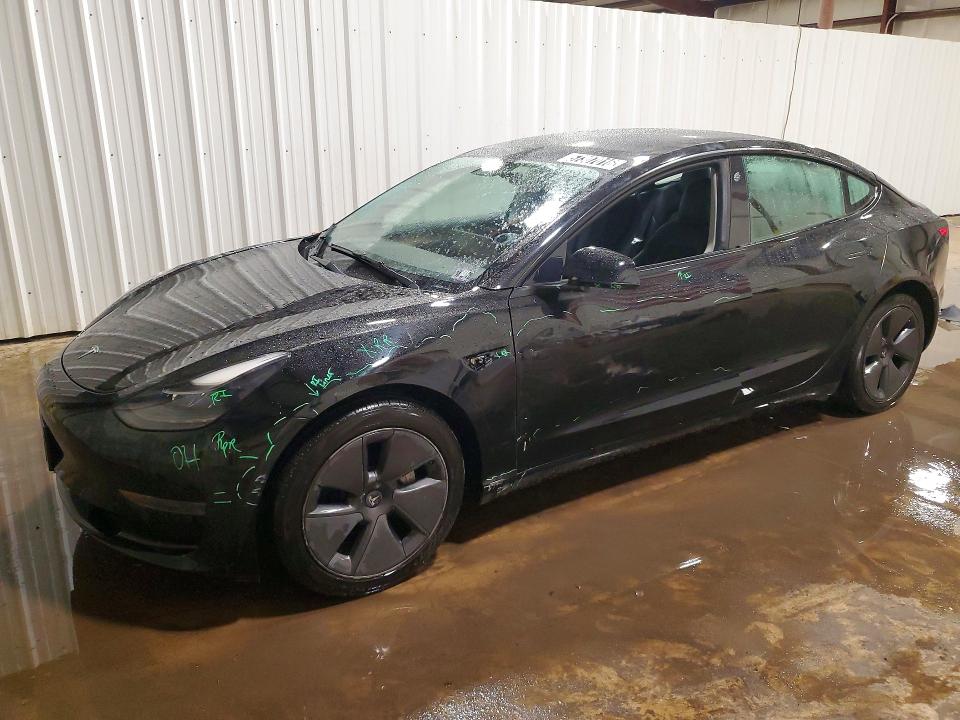 2022 Tesla Model 3 მანქანა იყიდება აუქციონზე, vin: 5YJ3E1EA0NF368998, აუქციონის ნომერი: 57307016