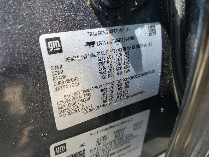 Продажа на аукционе авто 2023 Gmc Sierra, vin: 1GTVUCE85PZ314386, номер лота: 56031746
