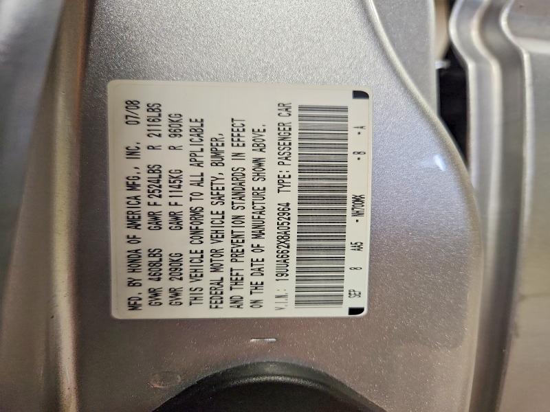 Продажа на аукционе авто 2008 Acura Tl, vin: 19UUA662X8A052964, номер лота: 57407706
