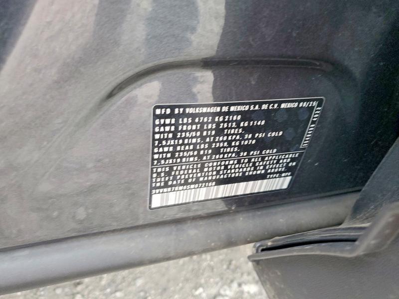 2025 Volkswagen Tiguan მანქანა იყიდება აუქციონზე, vin: 3VVNR7RM6SM072168, აუქციონის ნომერი: 55596106
