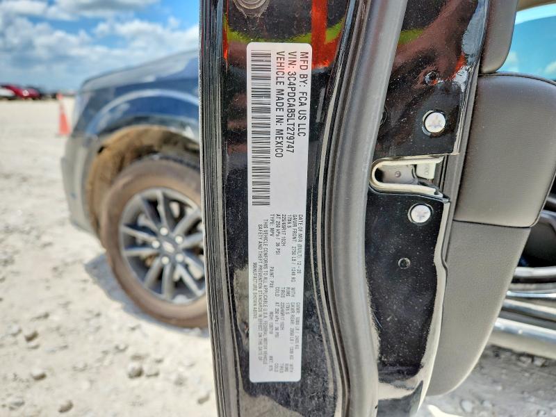 2020 Dodge Journey მანქანა იყიდება აუქციონზე, vin: 3C4PDCAB5LT279747, აუქციონის ნომერი: 56974126