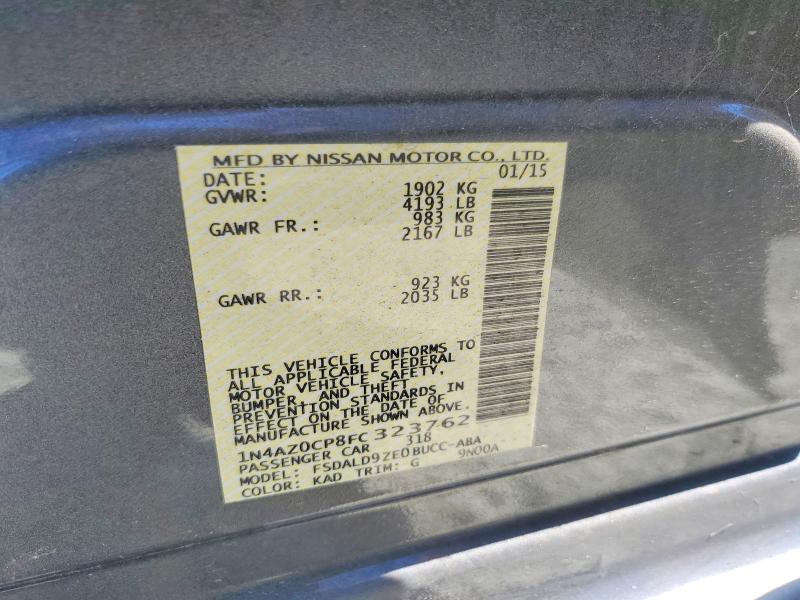 Aukcja sprzedaży 2015 Nissan Leaf, vin: 1N4AZ0CP8FC323762, numer aukcji: 57745526