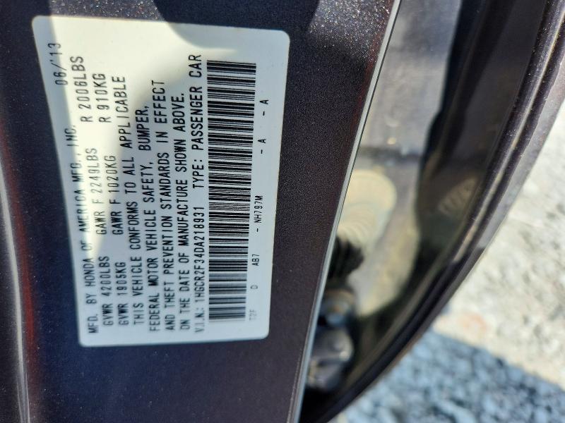 Aukcja sprzedaży 2013 Honda Accord, vin: 1HGCR2F34DA218931, numer aukcji: 56183326